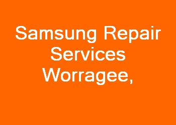 Samsung Repair Services Worragee 
